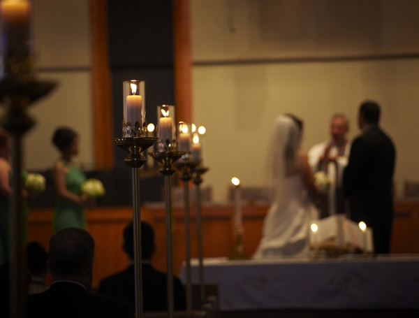 candle light wedding photography