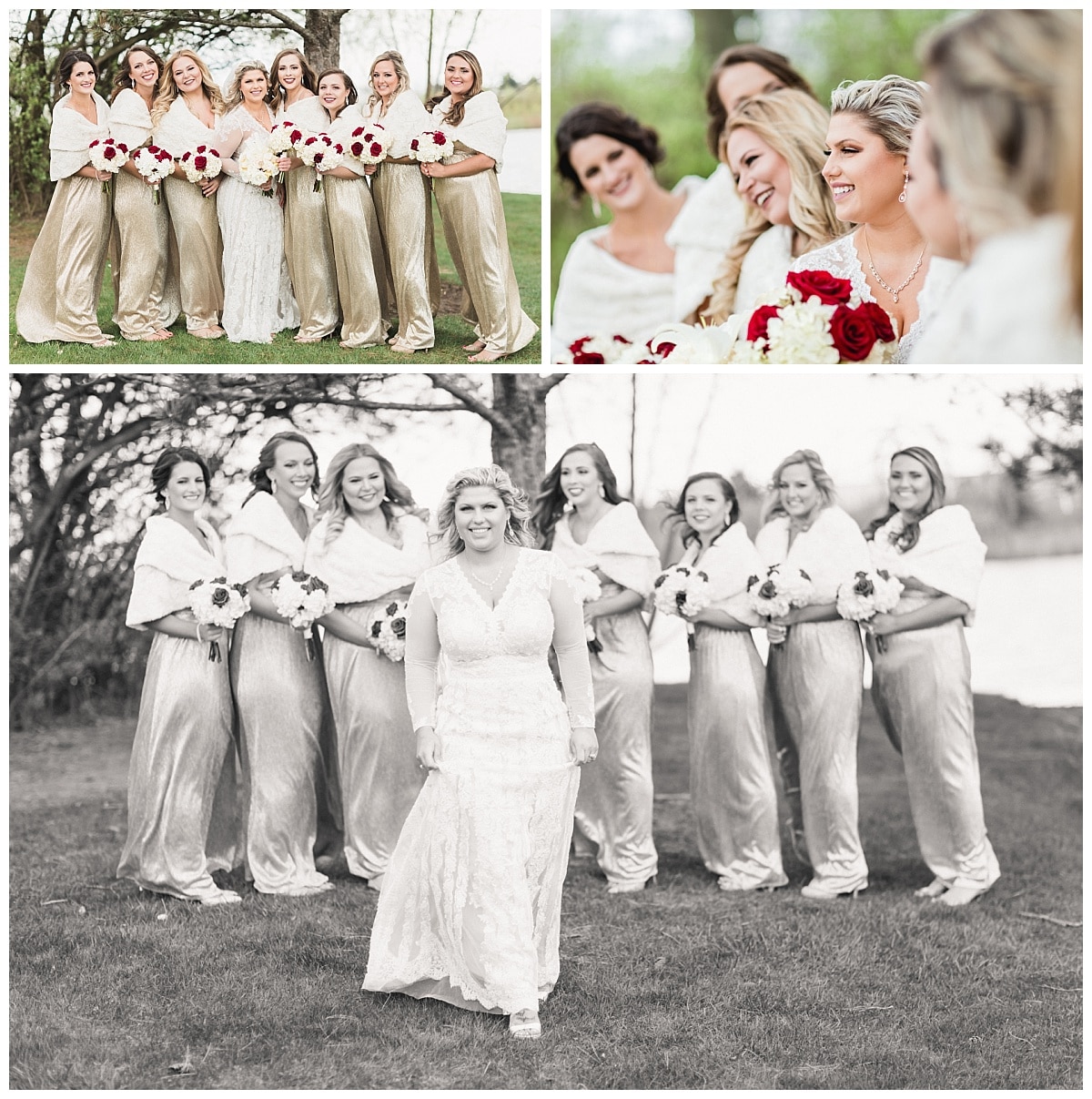 Bride and bridesmaids photo ideas