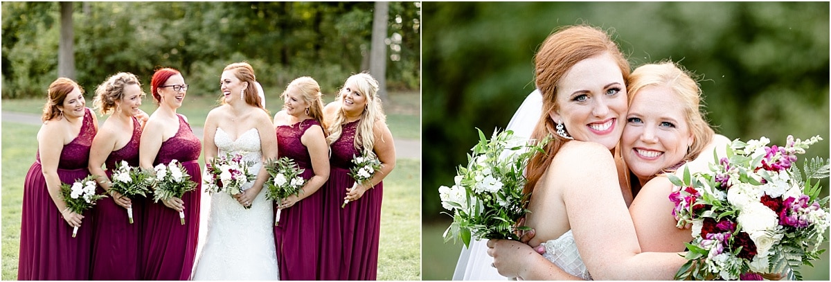 Bride and Bridesmaids